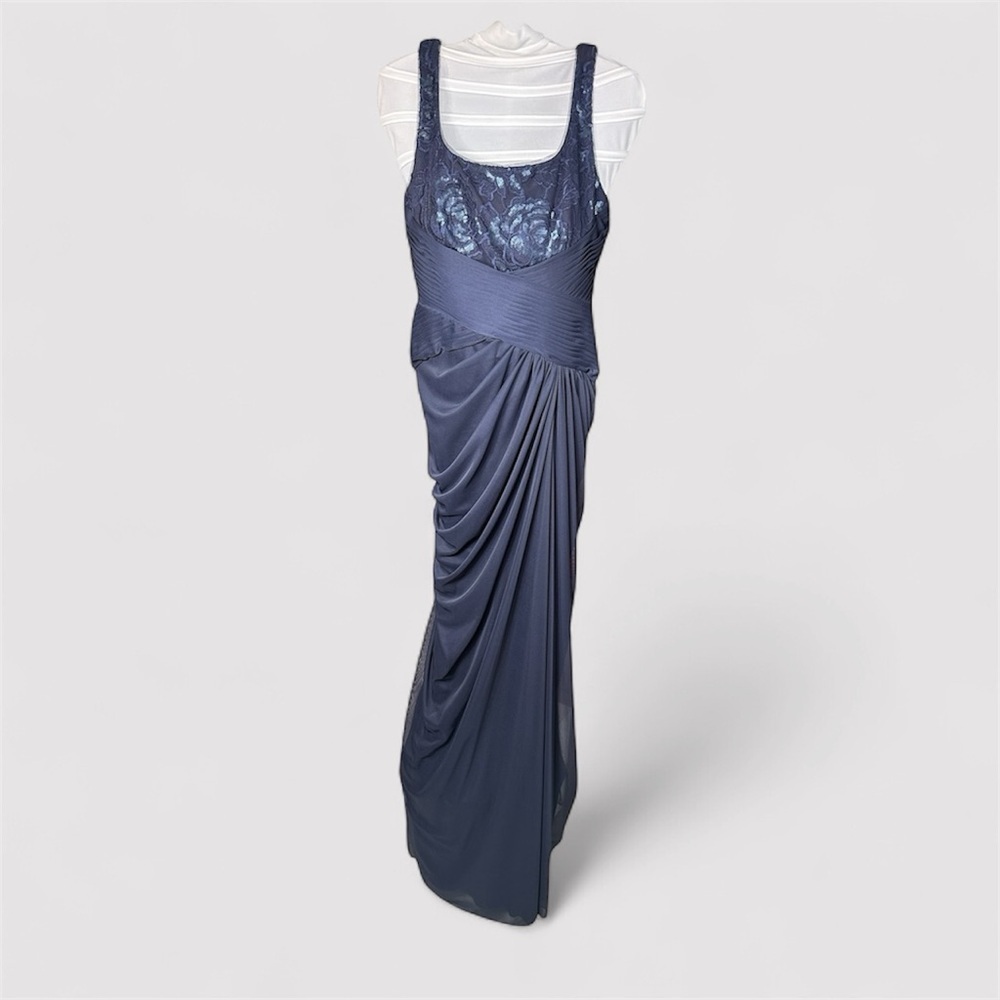 Adrianna Papell sequenced m, scrunch back Prom homecoming bridesmaid Dress
